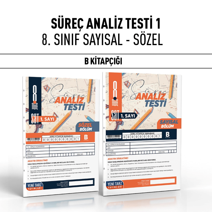 Y.TARZ 08.SINIF SÜREÇ ANALİZ TEST SY/SZ 1-B -24-25